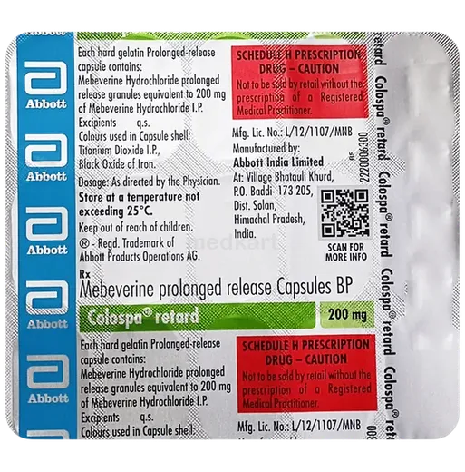 colospa retard capsule 15's